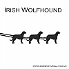 Irish Wolfhound Santa Sleigh